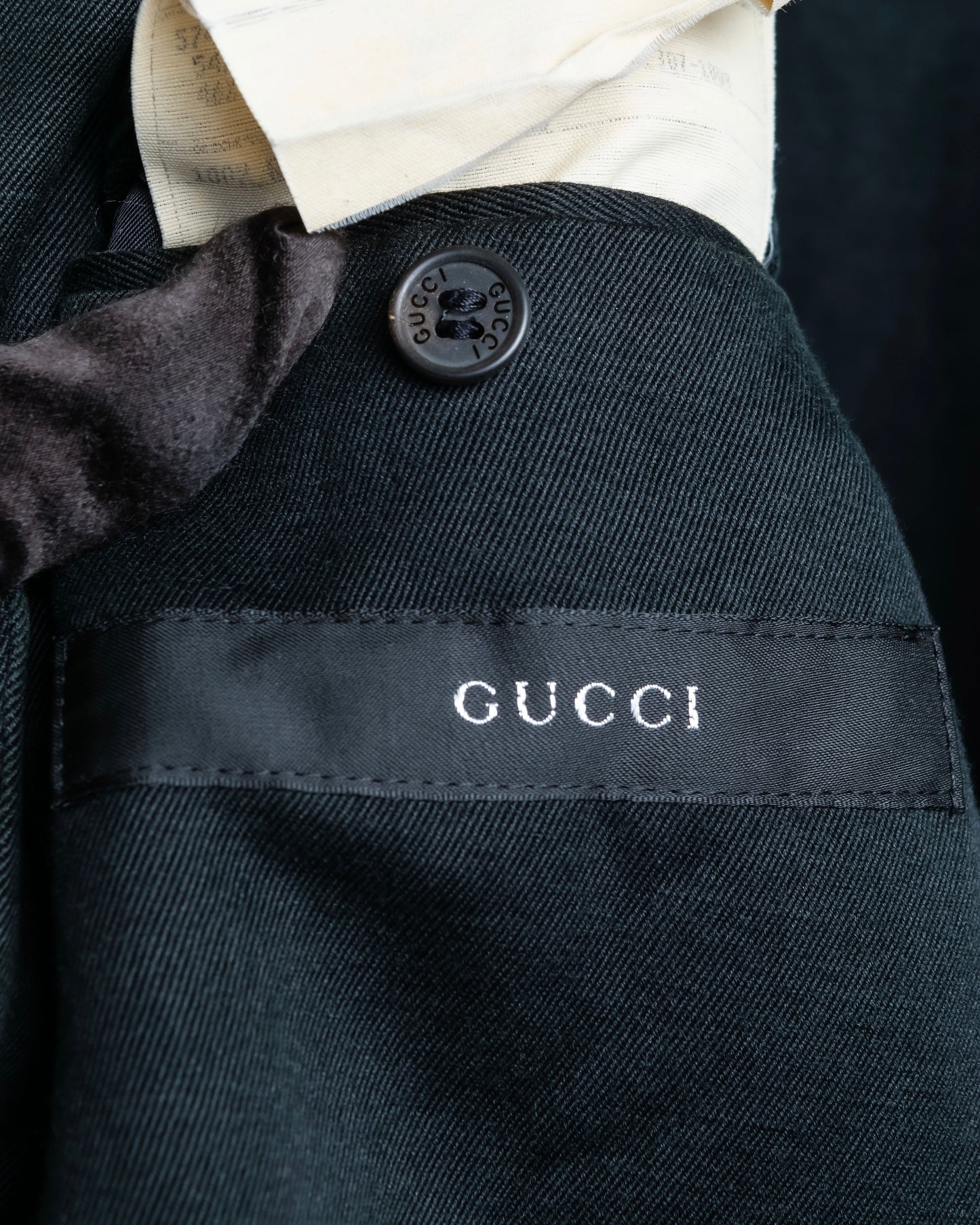 "GUCCI" Linen mix oversized tailored jacket