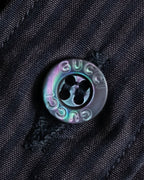 "GUCCI" Slightly glossy pinstripe oversized shirt