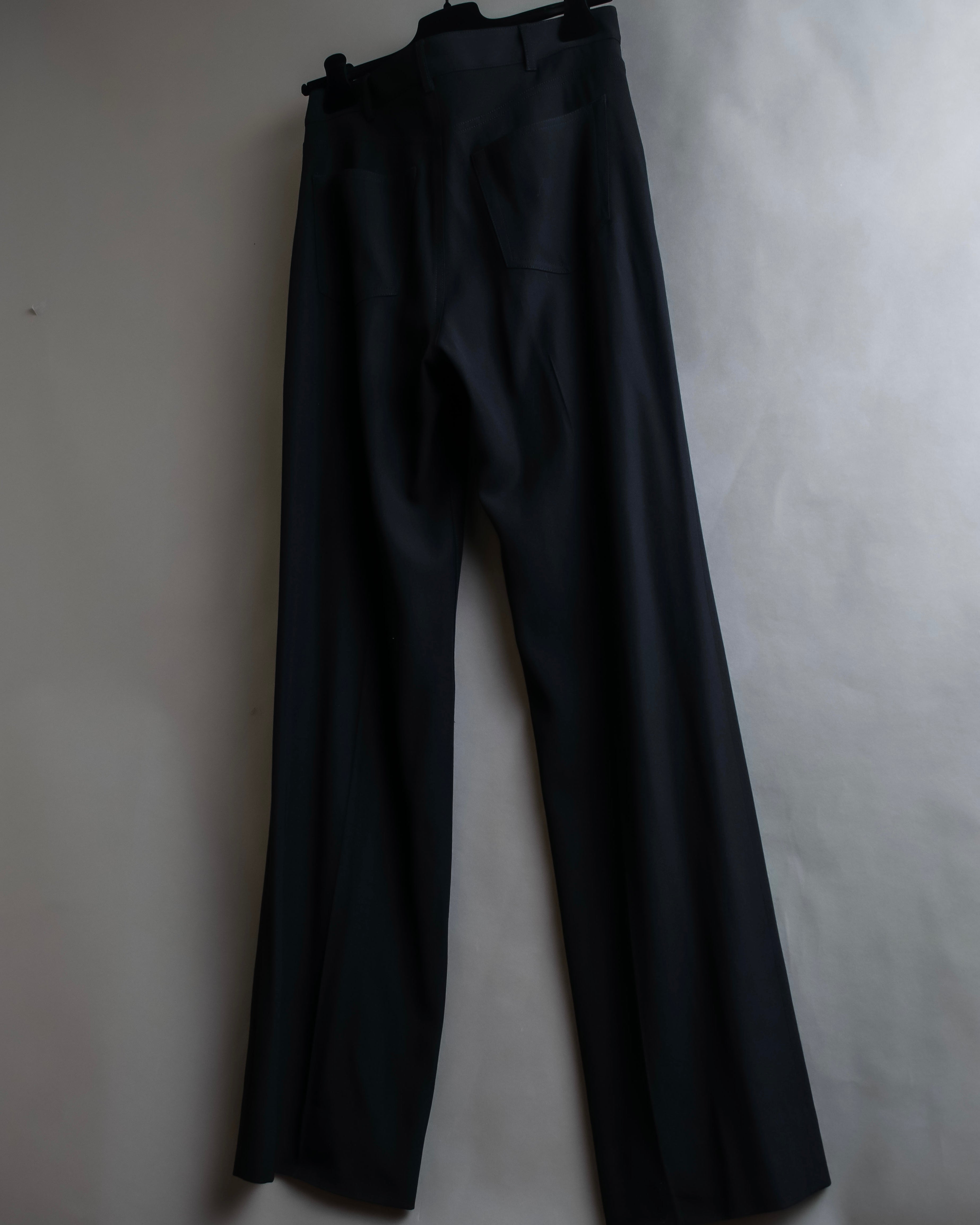 "BALENCIAGA" Beautiful draped full-length slacks