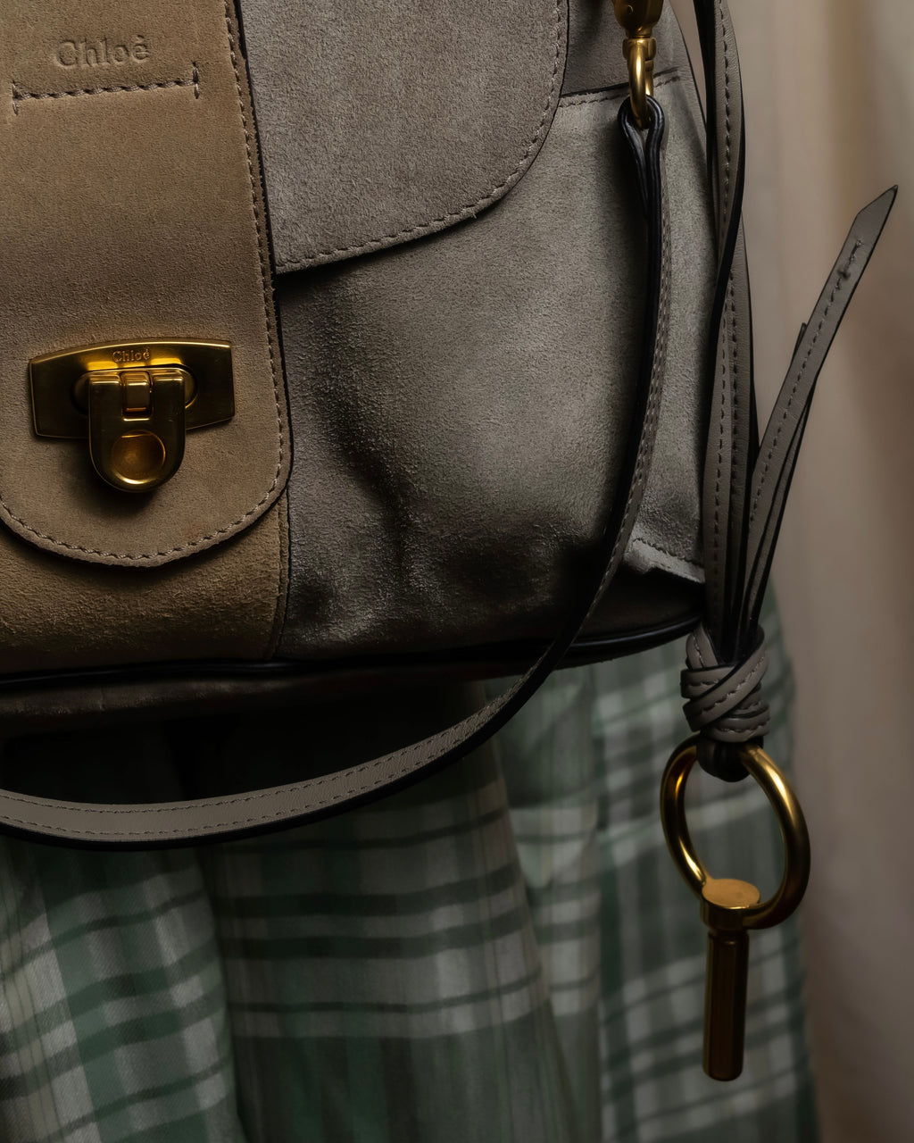 "Chloe" LEXA series 2way leather shoulder bag