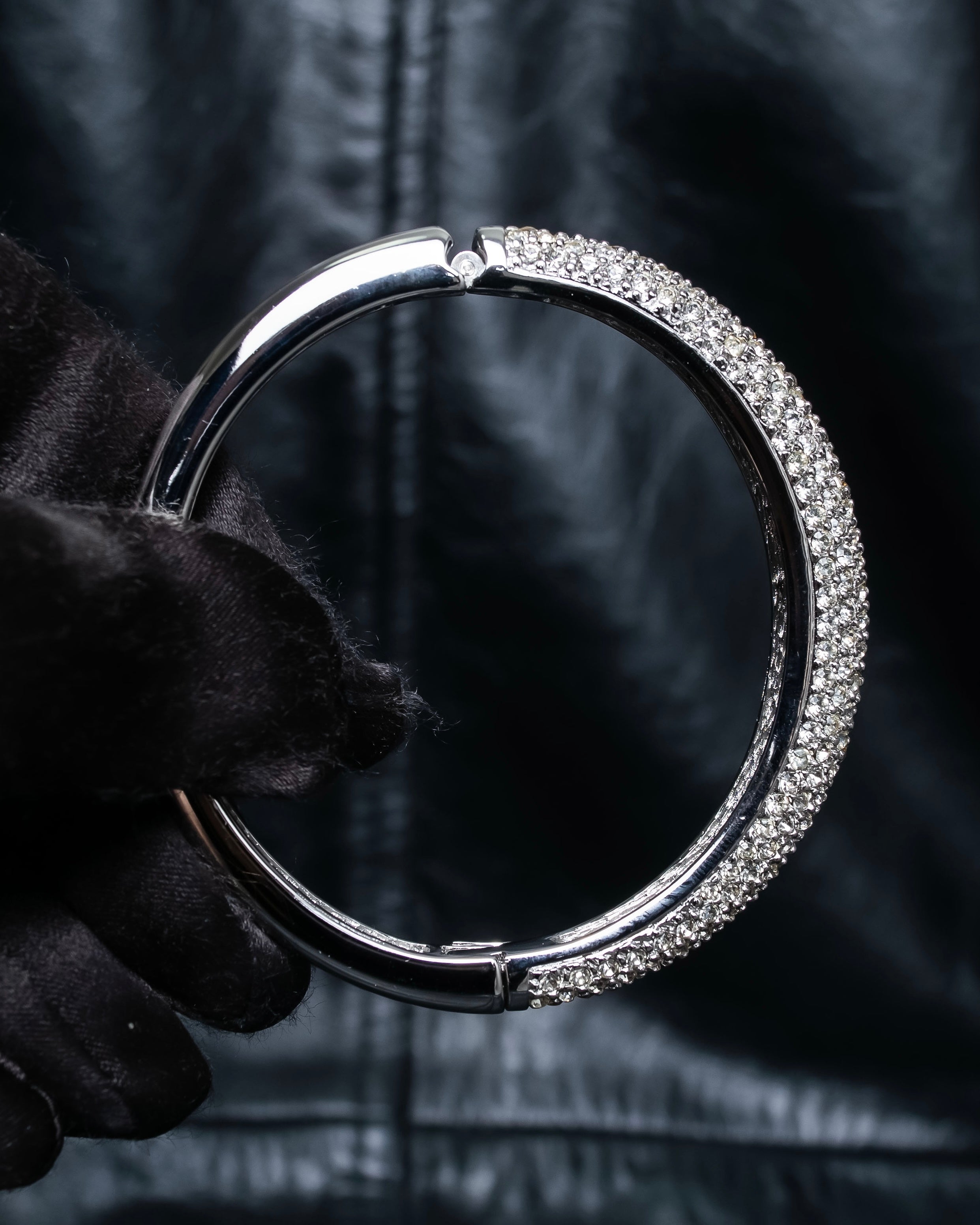 "Christian Dior" Crystal studded bangle