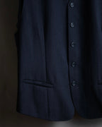 Vintage navy color wool vest