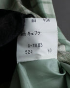 "BURBERRYS" Mint green check pattern skirt type set up