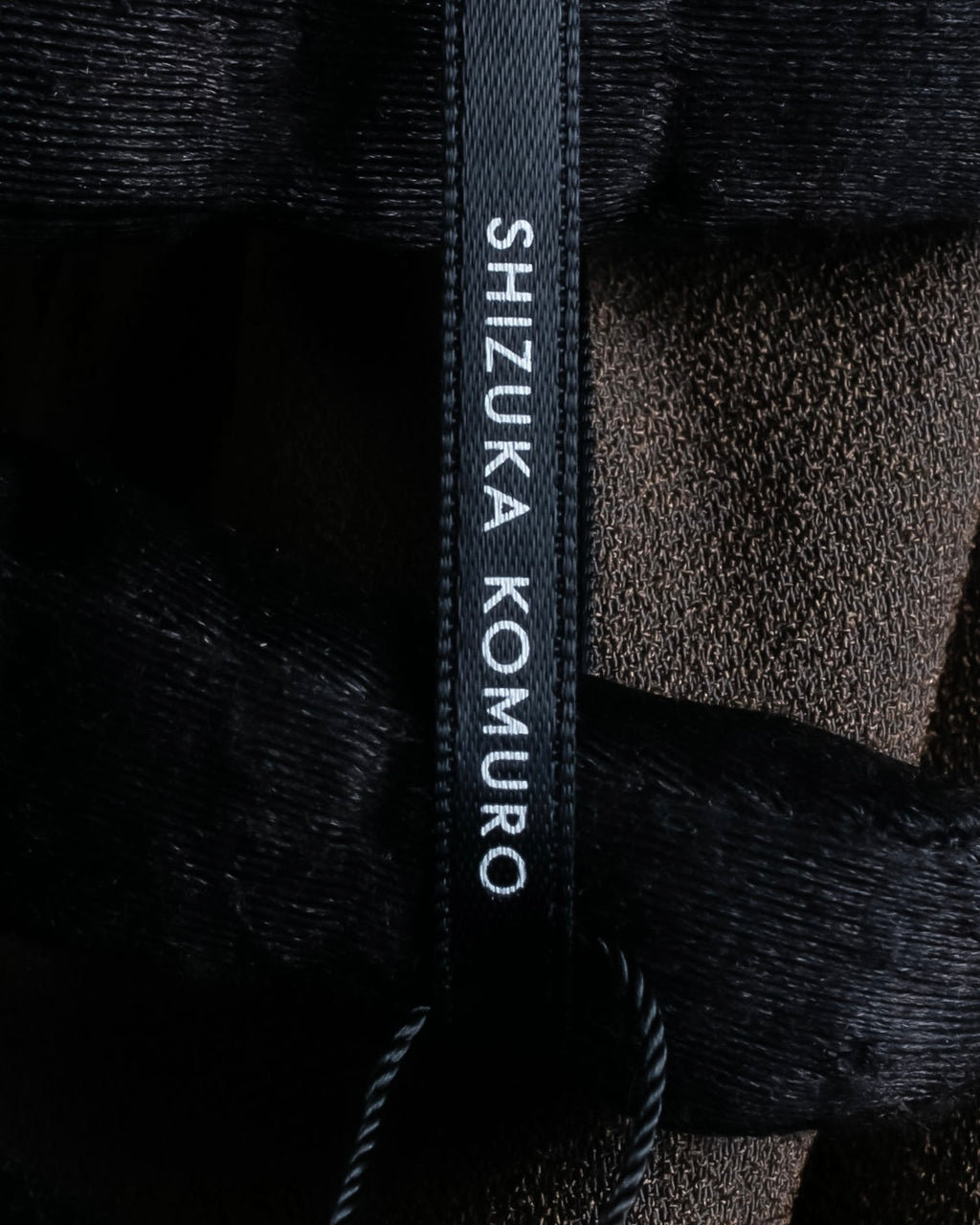 "SHIZUKA KOMURO" Dark brown color easy waist slacks