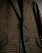 "PAUL SMITH" Flaming detail glen plaid set up