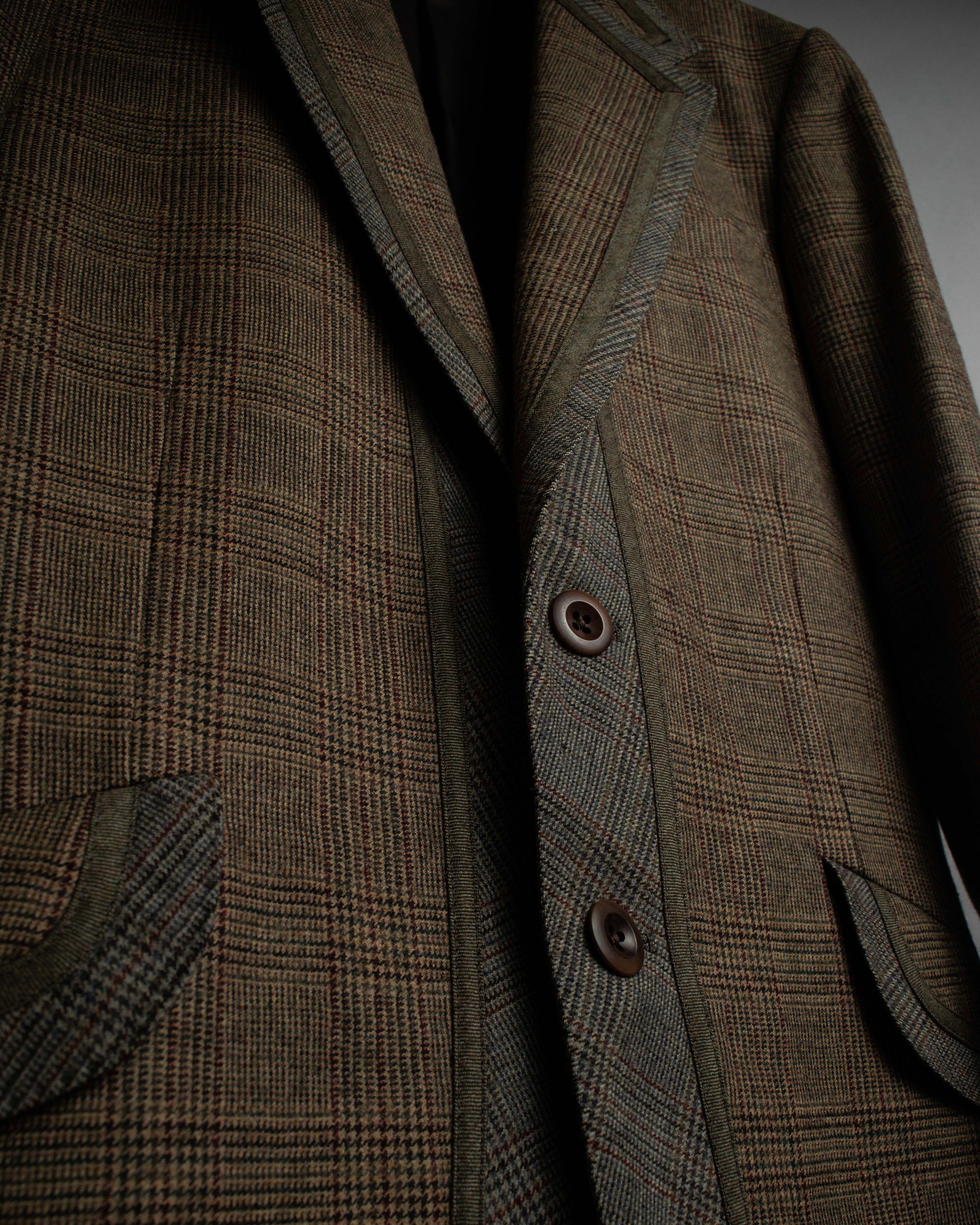 "PAUL SMITH" Flaming detail glen plaid set up