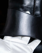 "BOTTEGA VENETA" Belt design square toe knee high long boots