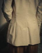 –SPECIAL– "Hermès" 90's-00's Lustrous mohair single-breasted blazer