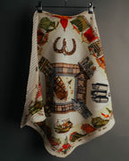-SPECIAL- "Hermès" 90's-00's Accordion pleated scarf