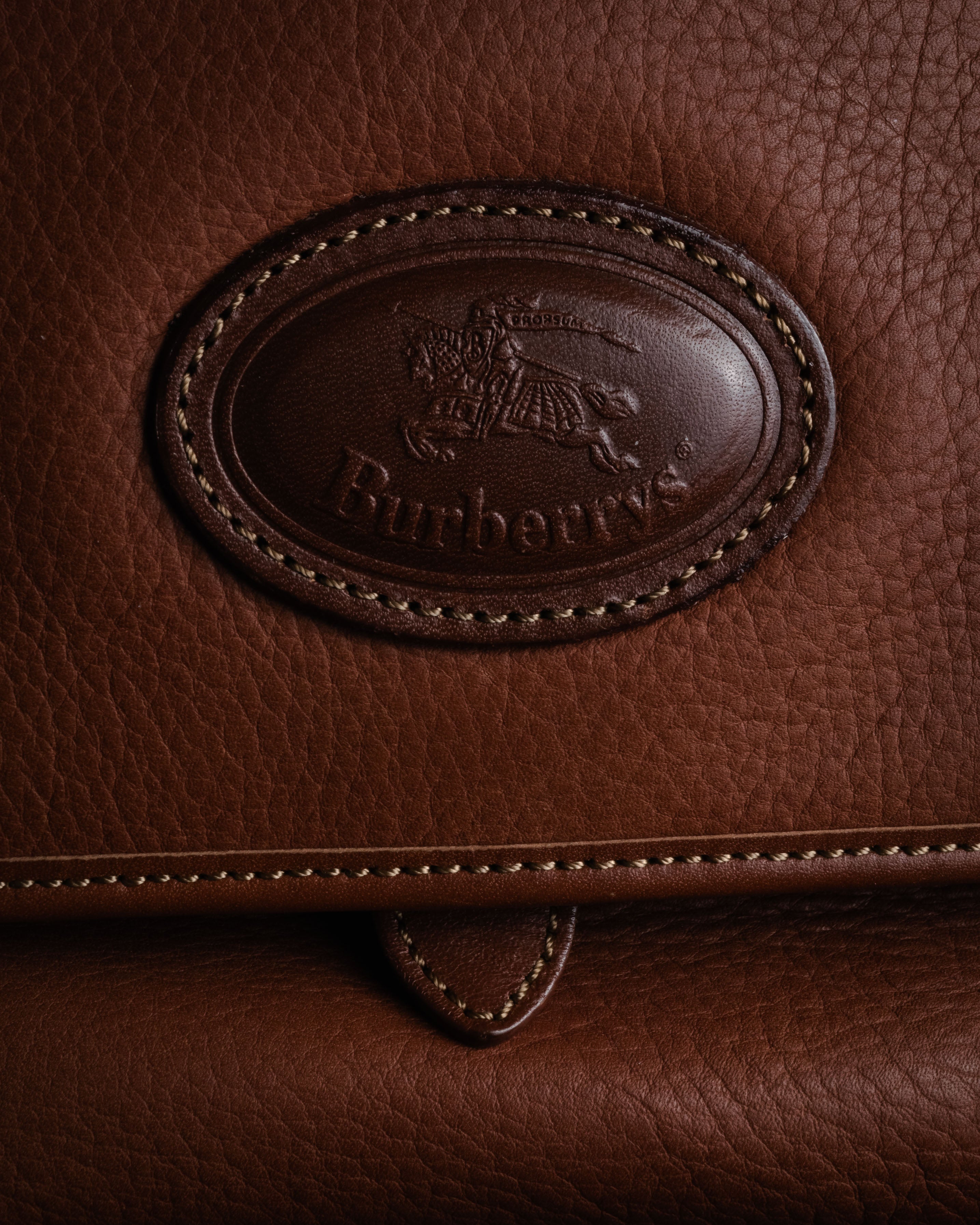“Burberrys” 80’s-90’s Heritage leather bag