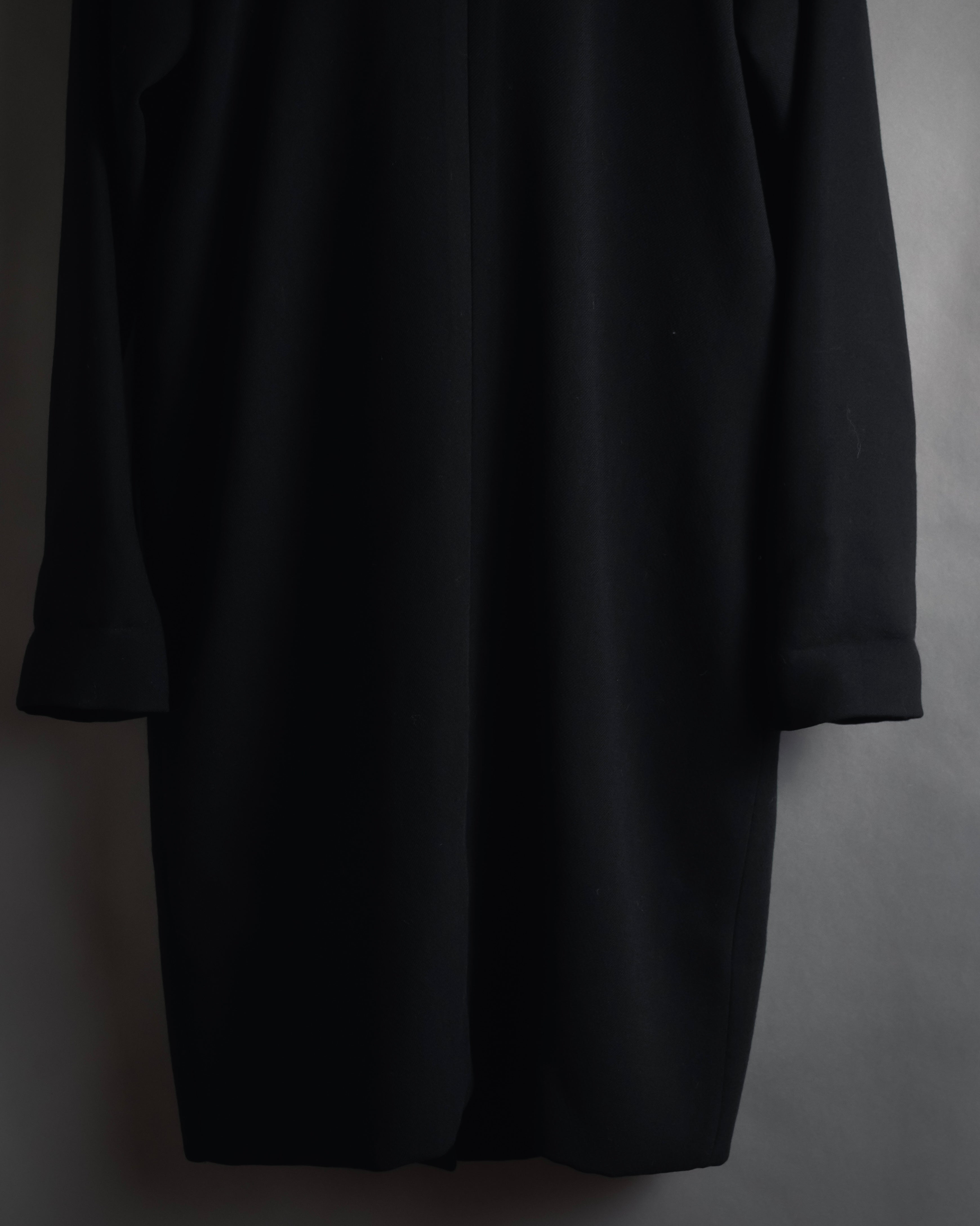 Abrigo de lana de sastrería minimalista de los años 90-00 de Dolce & Gabbana