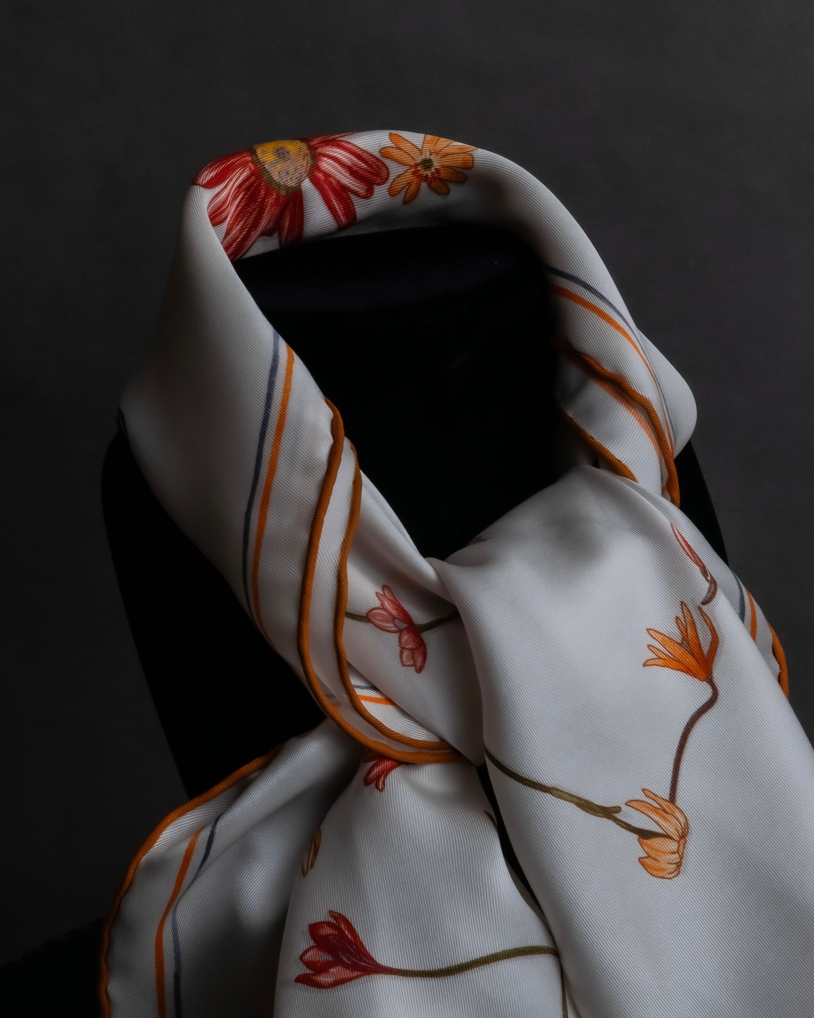 "HERMES" Carré 70 I Like Flowers silk scarf
