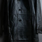 "PAUL SMITH" Military detail double-breasted sheepskin leather coat