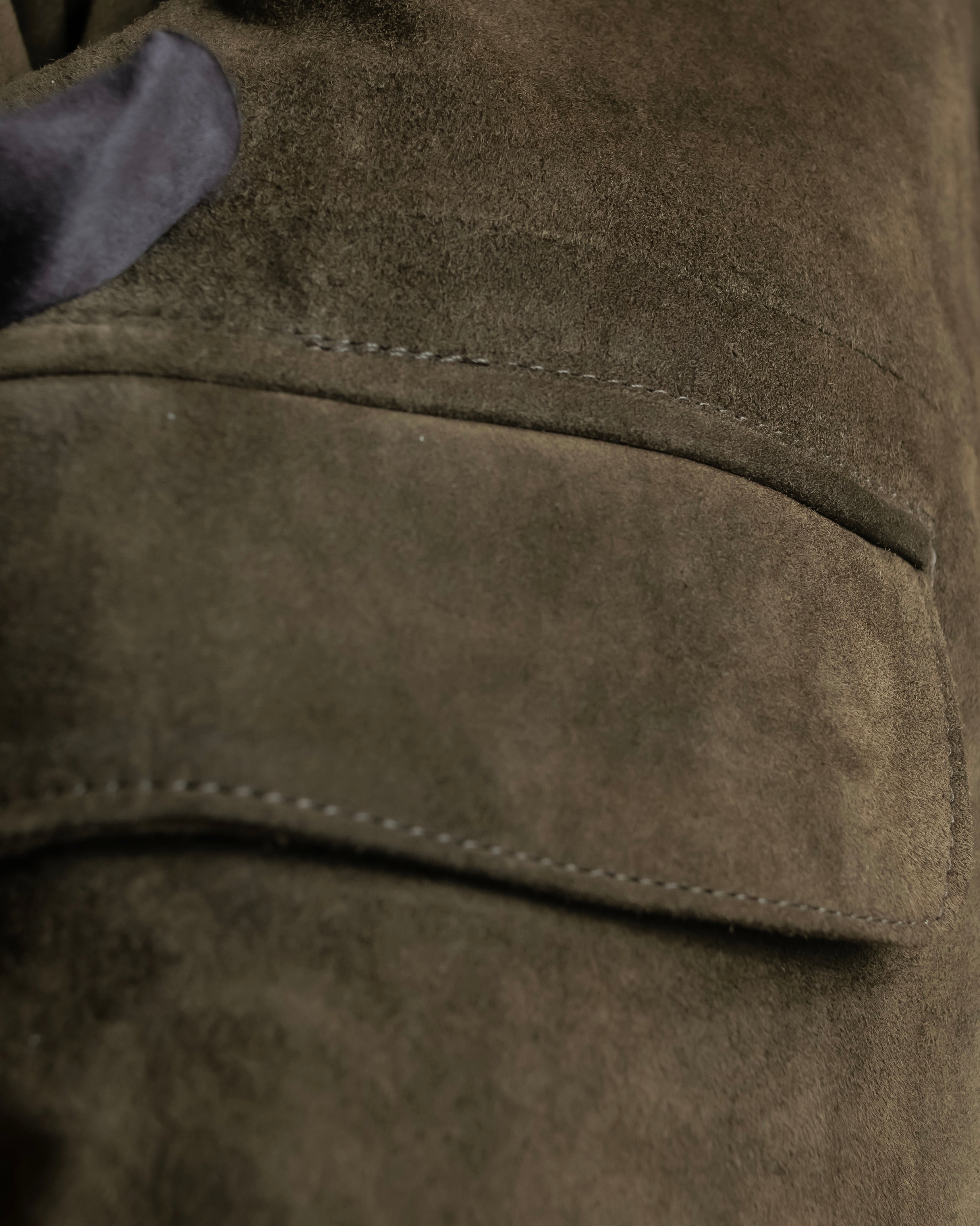 "Christian Dior" Nubuck leather oversized tailored jacket