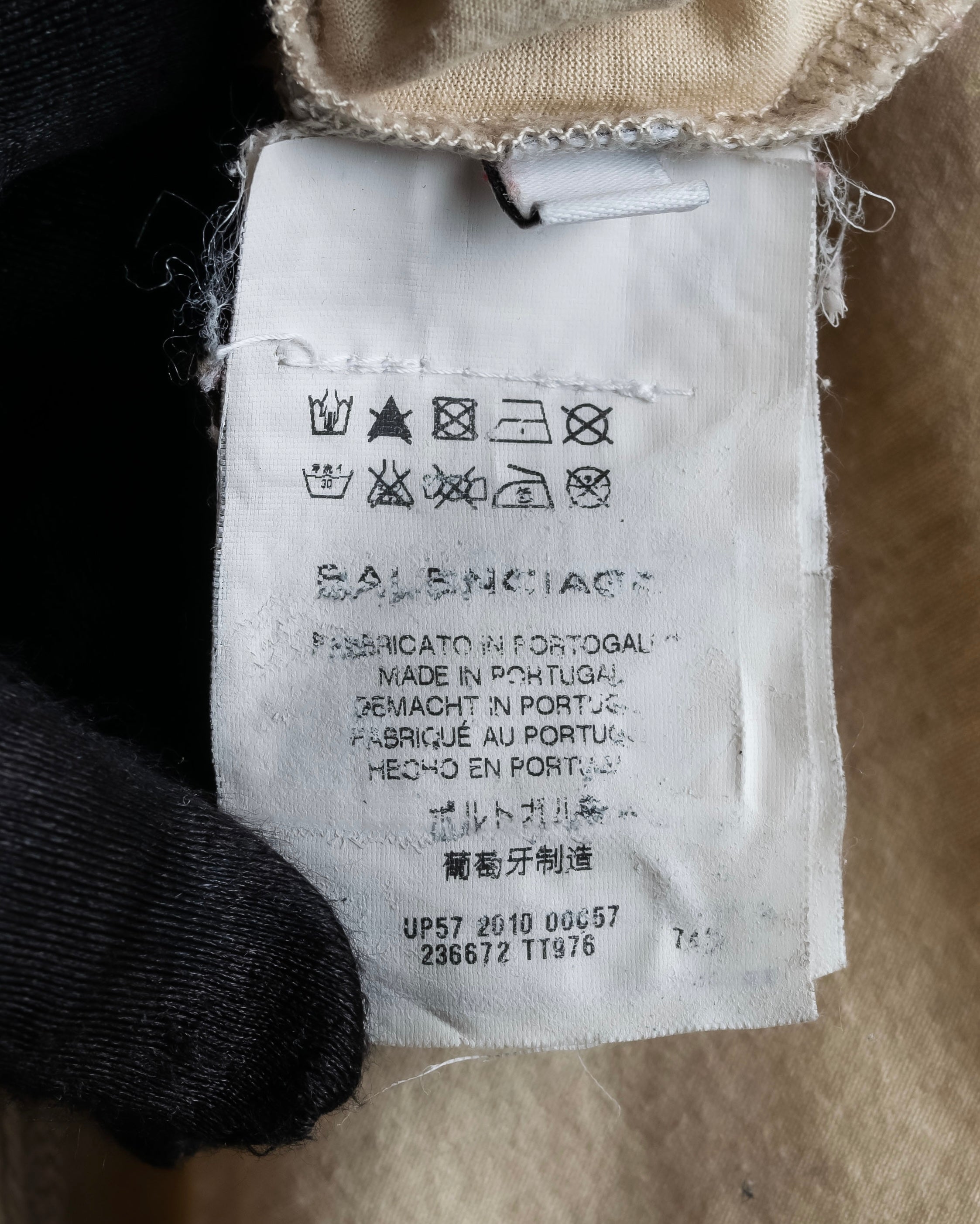 "BALENCIAGA" Painting graphic logo engraved T-shirt