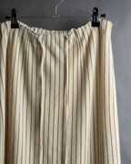 "GUCCI" Gold stripe knit maxi skirt