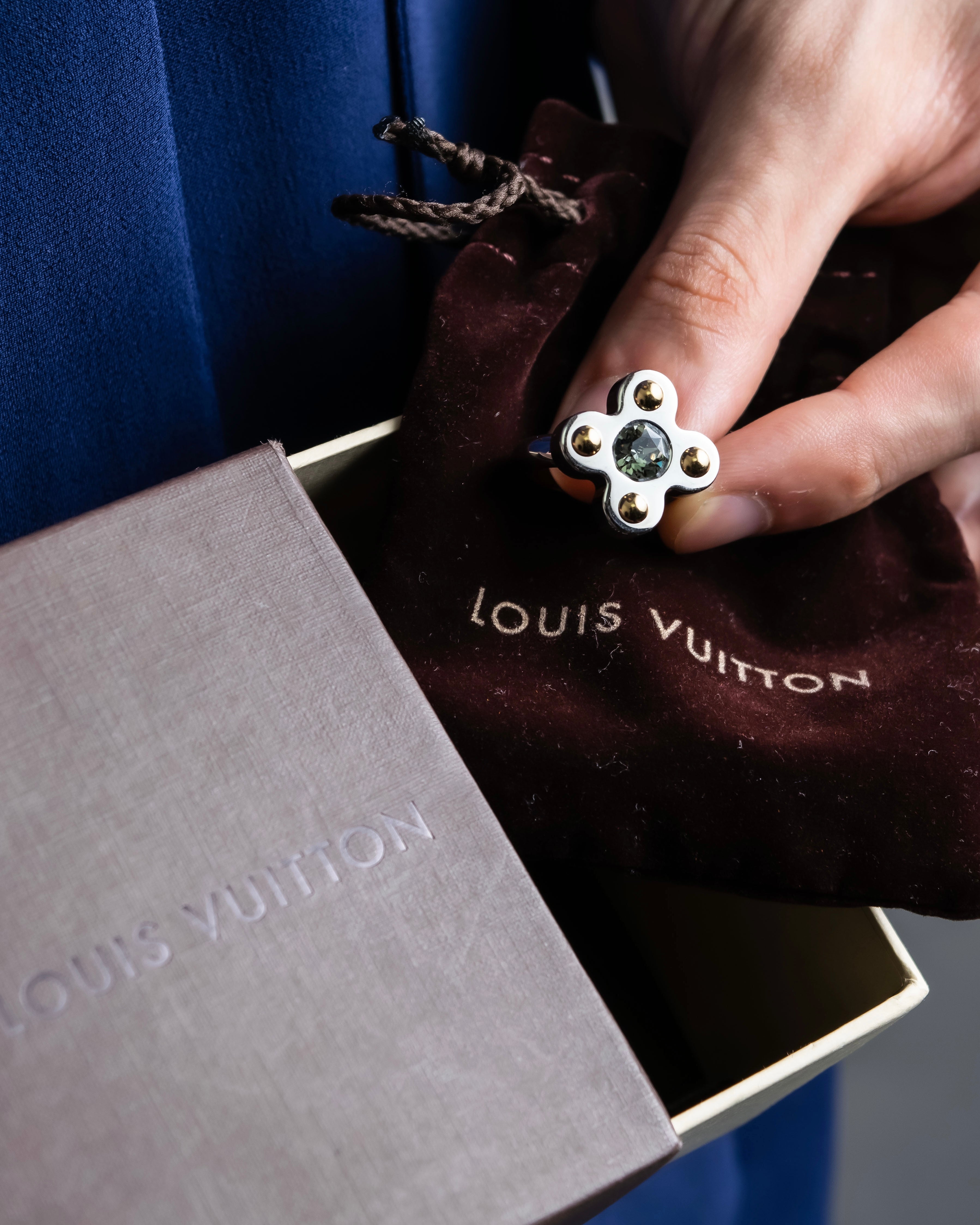 "LOUIS VUITTON" Berg love letters metal ring