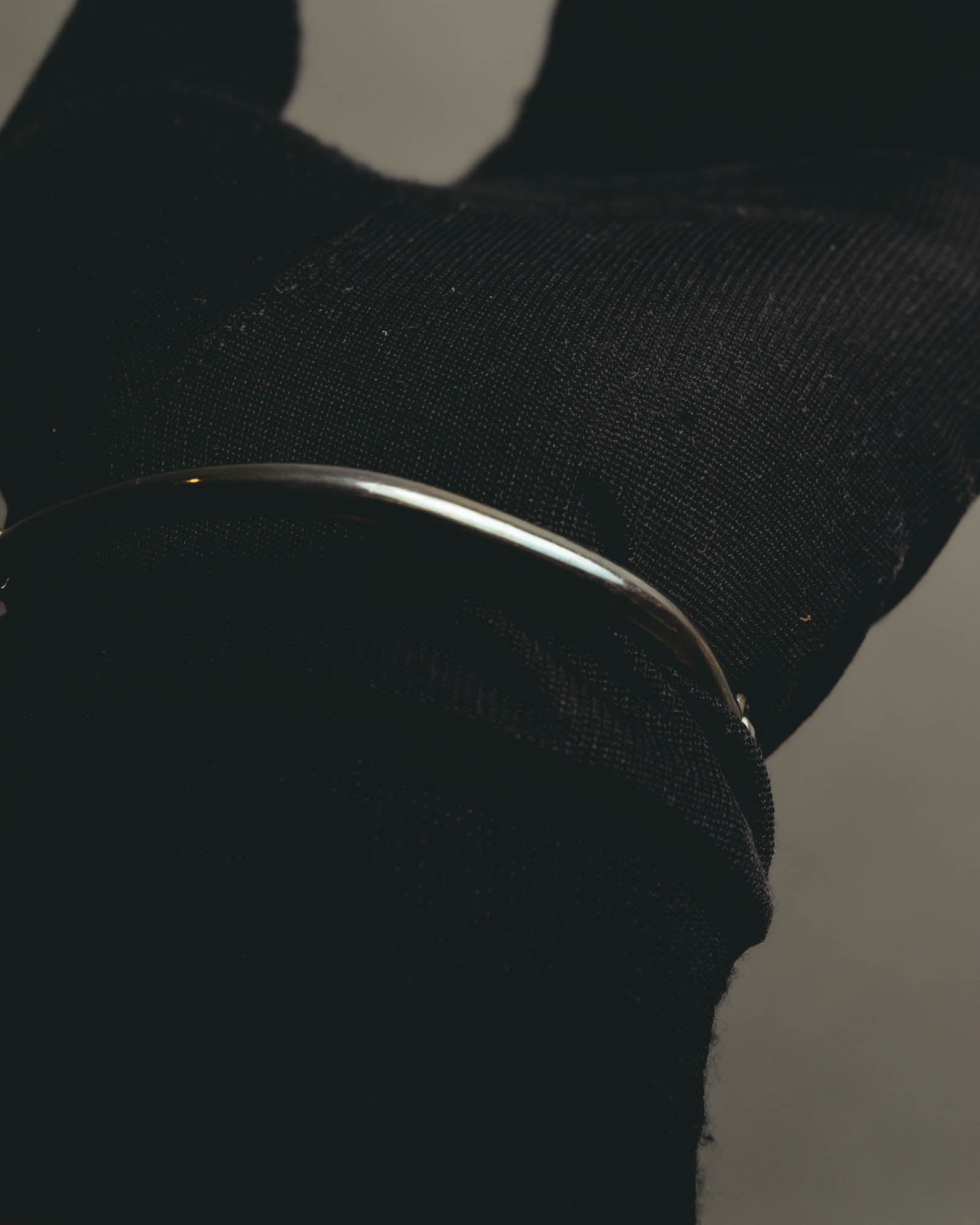 "Vintage" Sculptural amber tone statement bracelet