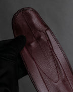 "GUCCI" Equus-derived bordeaux leather belt