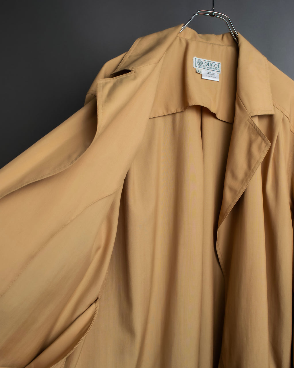 "GUCCI" silk blended shirt jacket