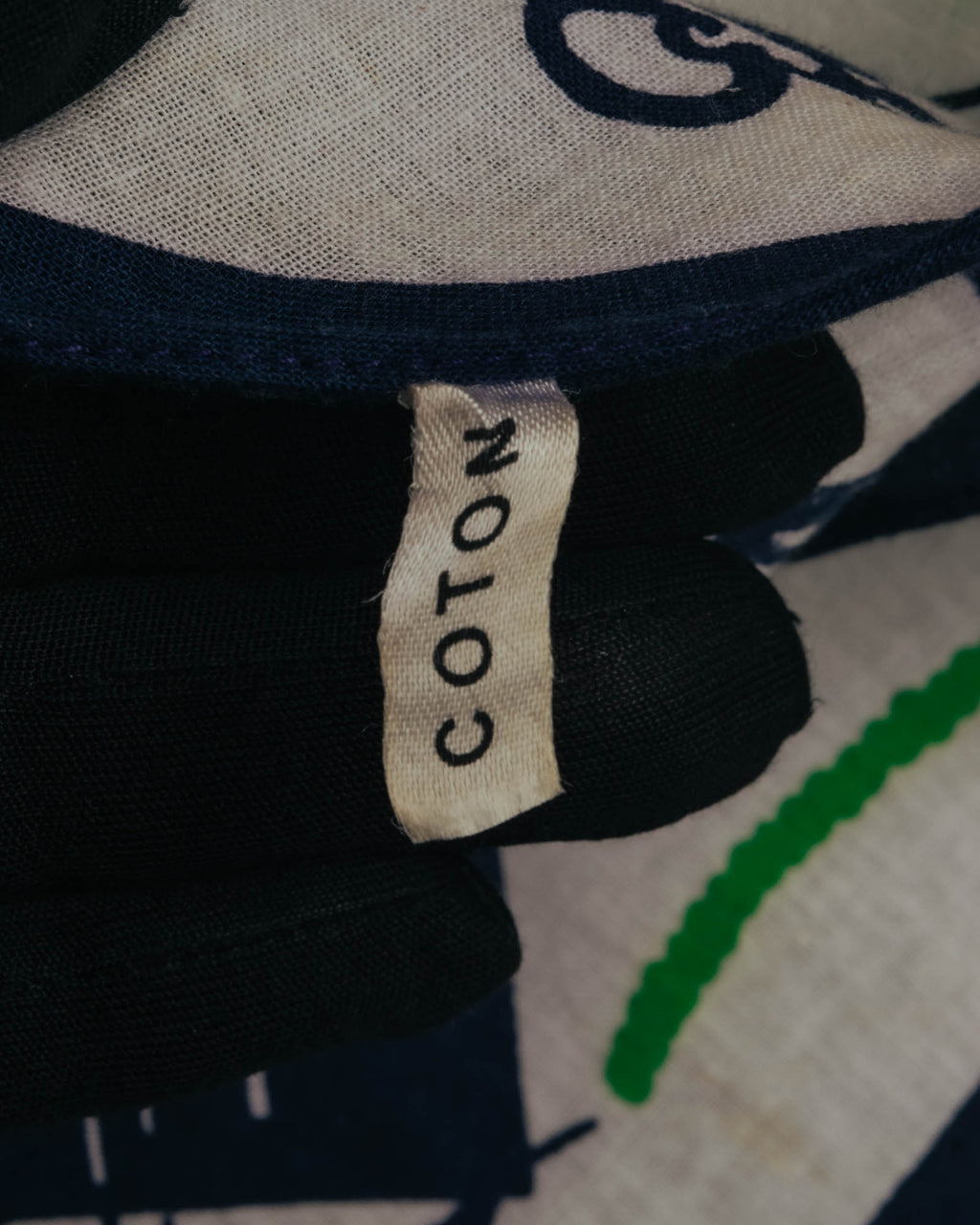 "Vintage" Souvenir de bretagne marine scarf