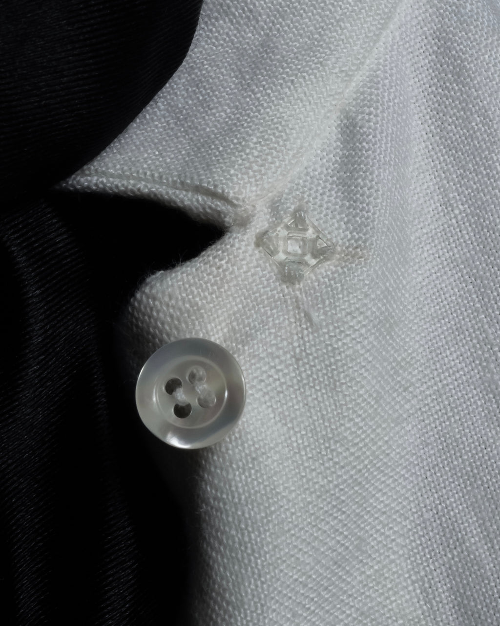 "LOEWE" 00's Fly front linen shirt