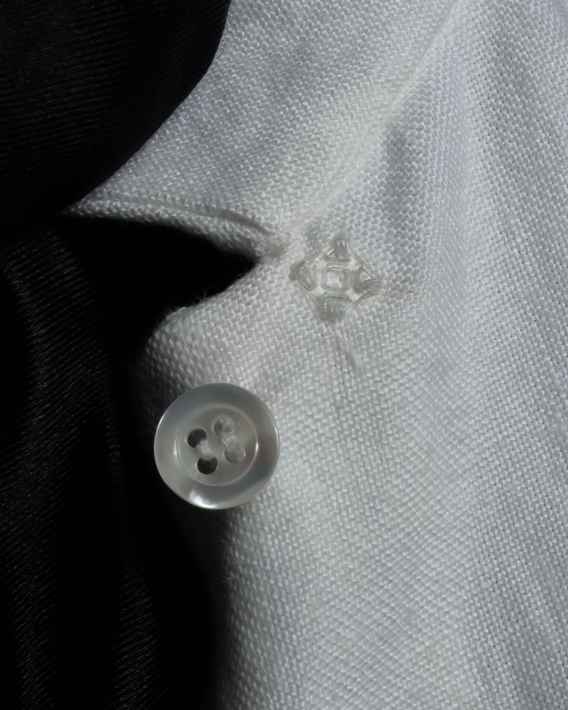 "LOEWE" 00's Fly front linen shirt