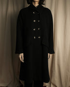 "Valentino Garavani"Shawl collar A-line silhouette long coat