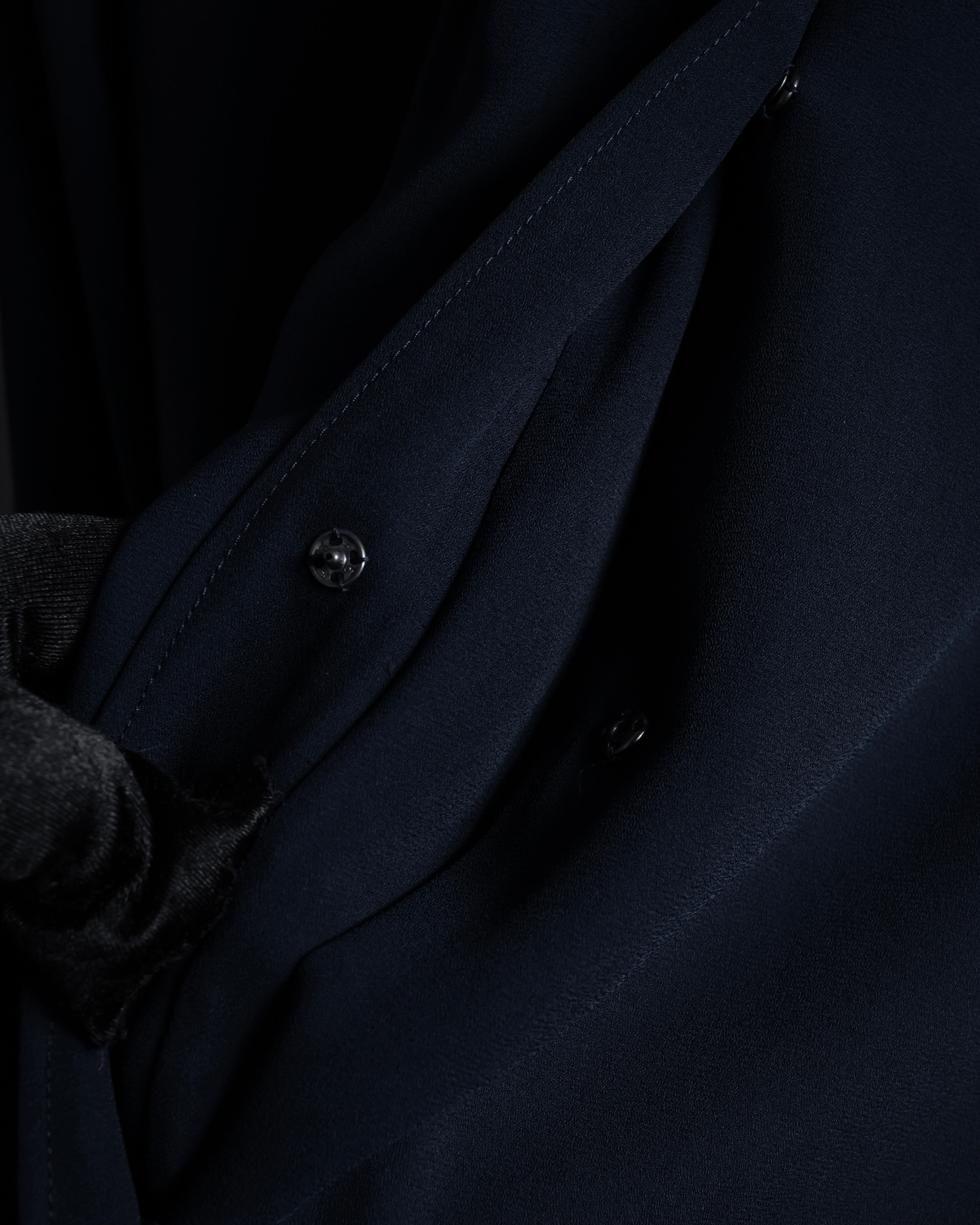 "Maison Margiela" 16SS Bow tie draping shirt