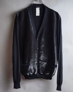 "JIL SANDER" Glitter jacquard V-neck cardigan