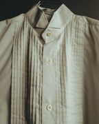 "Vintage" 90's-00's Pleated front tuxedo shirt