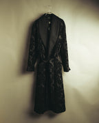 “DOLCE&GABBANA” Late 2010’s-early 2020’s Baroque jacquard belted robe coat