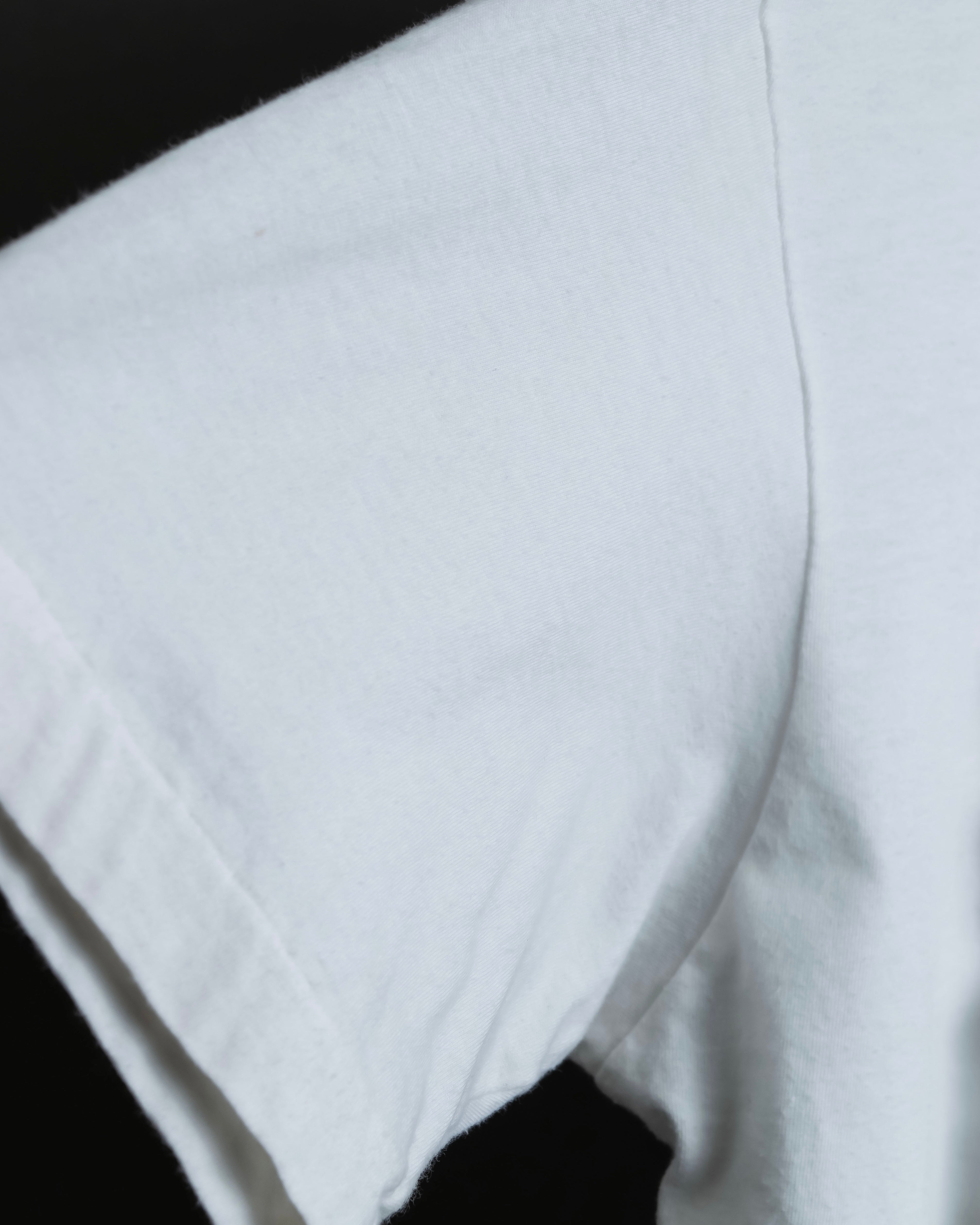 "Yohji Yamamoto POUR HOMME" Long ruffle design soft cotton T-shirt