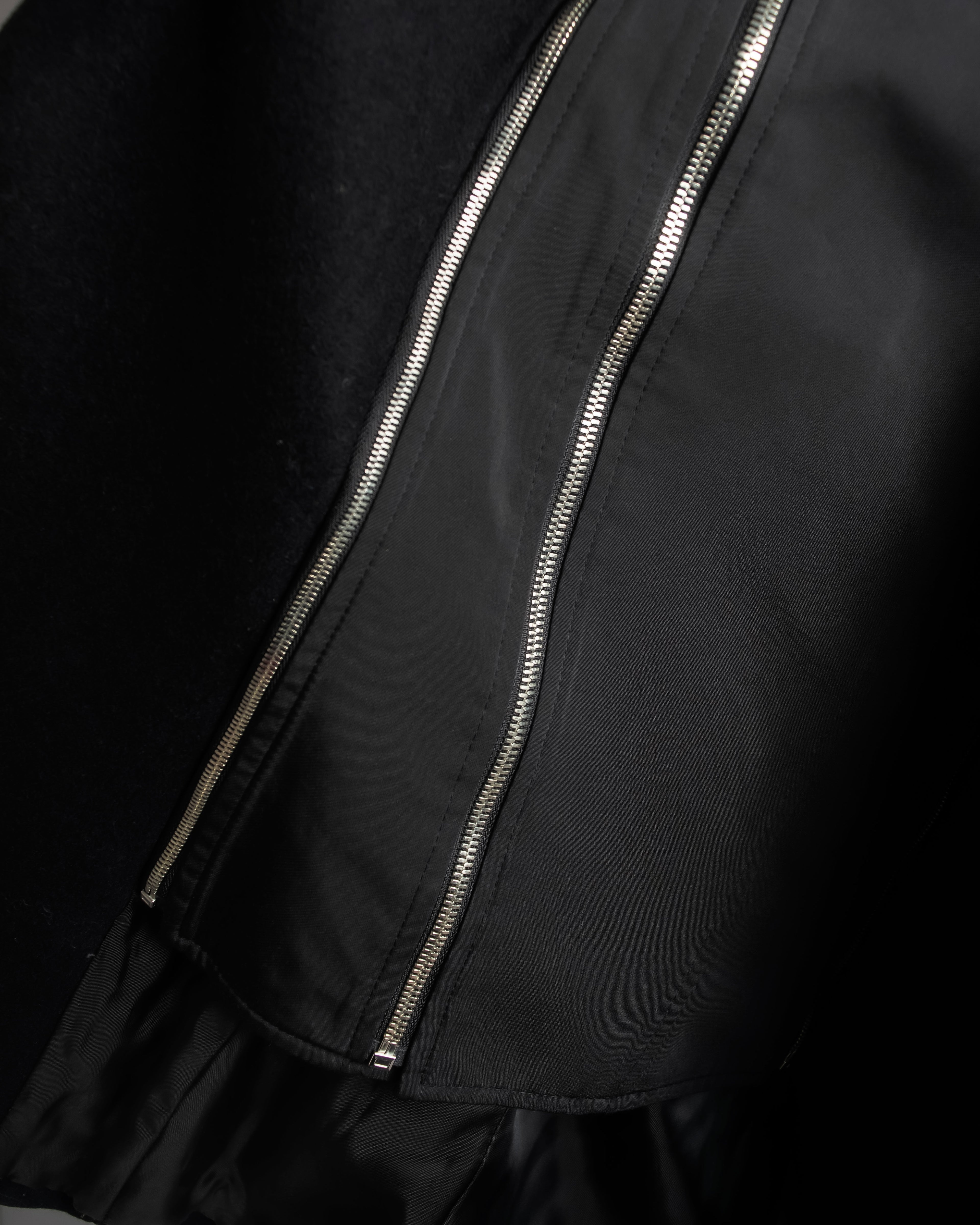 "Juun.J" Zip-up blouson docking design jacket