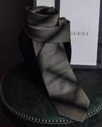 "GUCCI" Gradient dyed gradation silk necktie