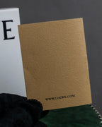 "LOEWE" Logo engraved leather card case
