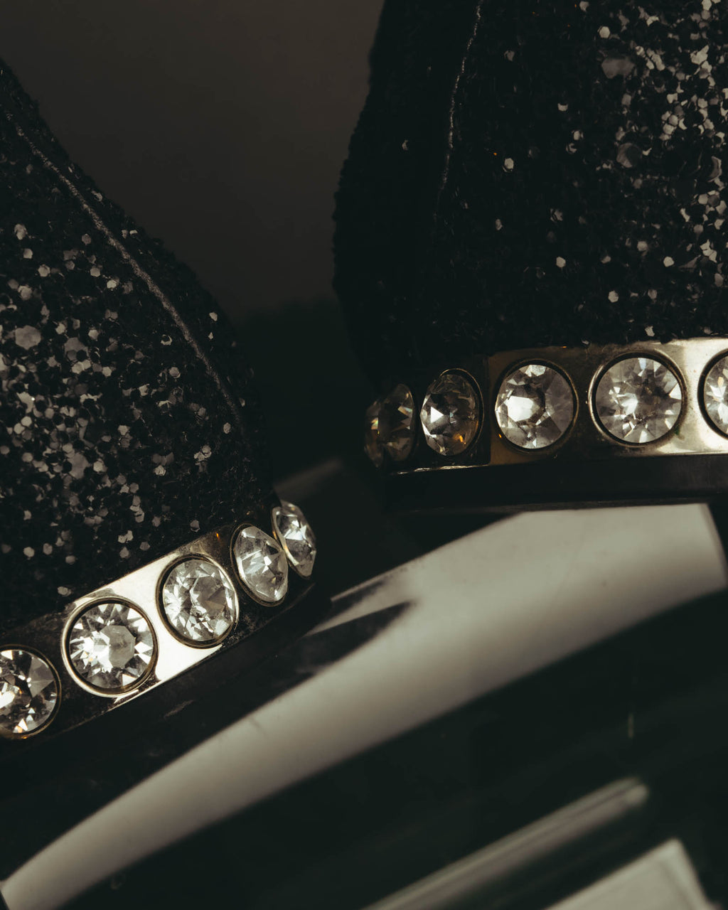 "Miu Miu" 2010's Embellished glitter lace-up oxford shoes