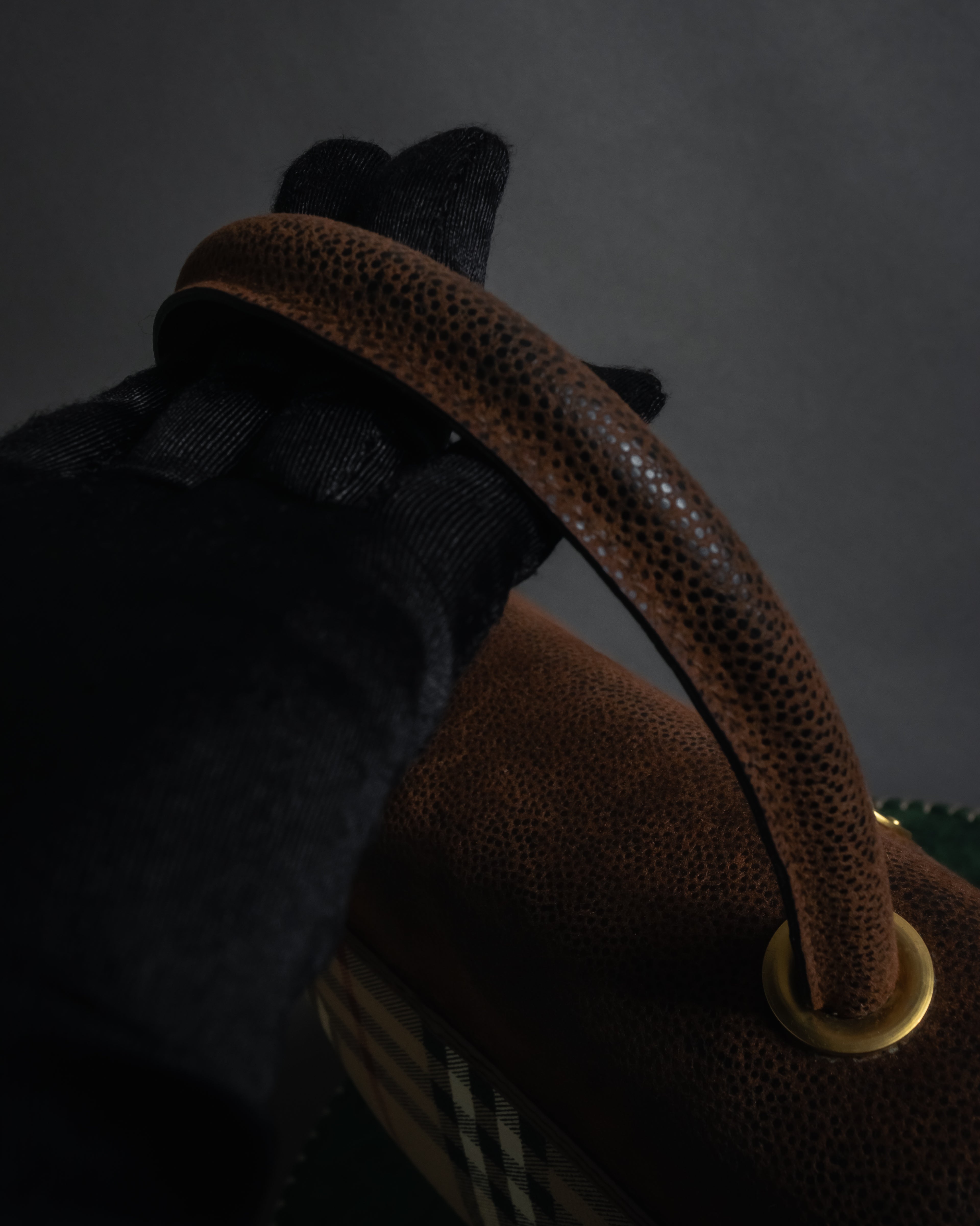 "BURBERRYS" 90’s PVC＆leather 2-way bag