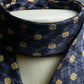 "Vintage check＆floral pattern silk neck tie"