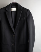 "GUCCI" Michele period linear silhouette wool chester coat