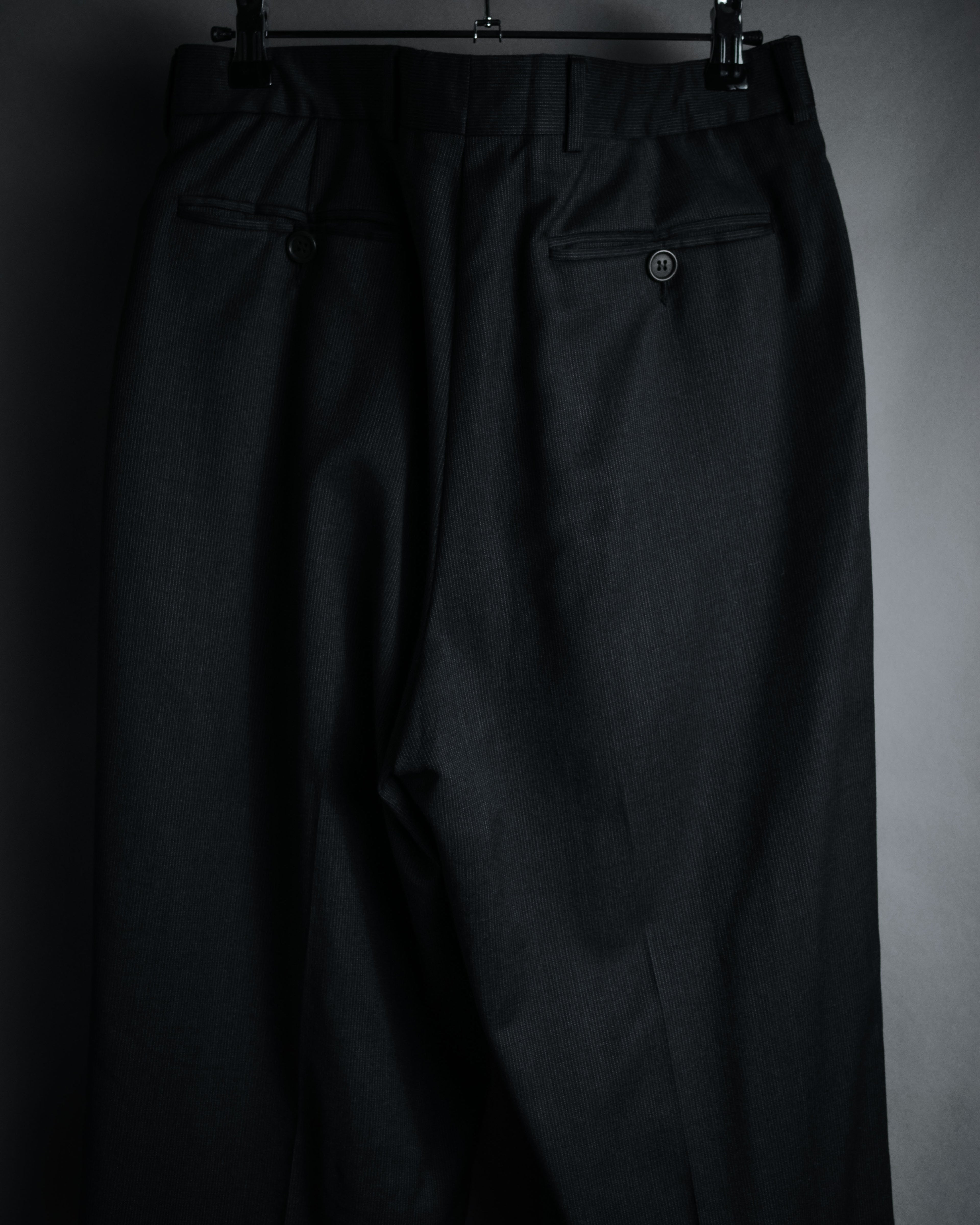 "GIORGIO ARMANI" 90’s draped double breasted suit set-up