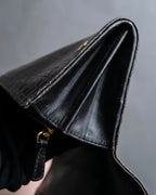 "MIU MIU" Crocodile embossed leather long wallet