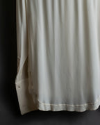 Camisa de seda con bordado en forma de logotipo "Alexandar McQueen" sin cuello