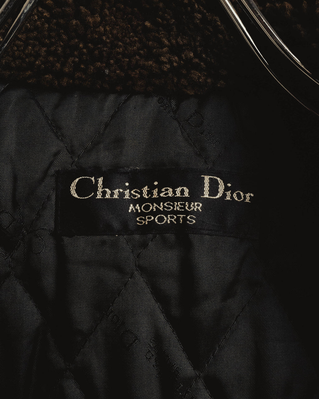 "Christian Dior" 80's-90's Classically tailored belted double-breasted coat
