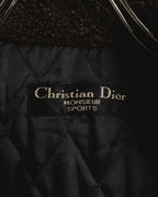 "Christian Dior" 80's-90's Classically tailored belted double-breasted coat