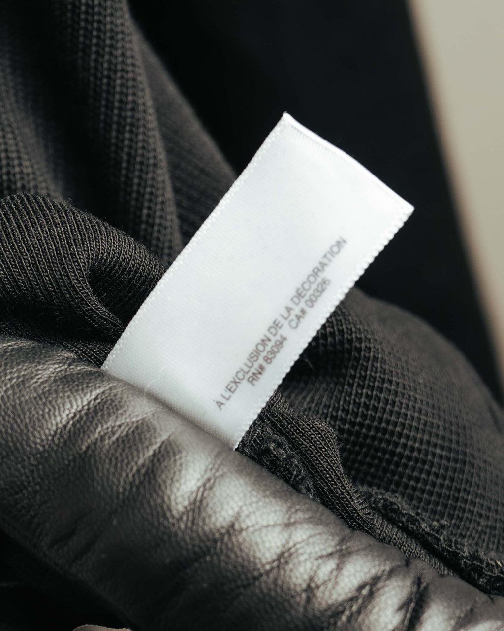 -MOOD Vintage Collections- 00’s Minimal black supima cotton knit