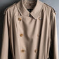 "BURBERRY" Military detail belted maxi length trench coat