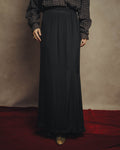 -SPECIAL- “Christian Dior” 80’s silk pleated long skirt