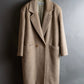 "FIODELLA RUBINO" Brushed beige double breasted chester coat