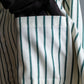 "BURBERRYS" Green stripe pattern oversized shirt